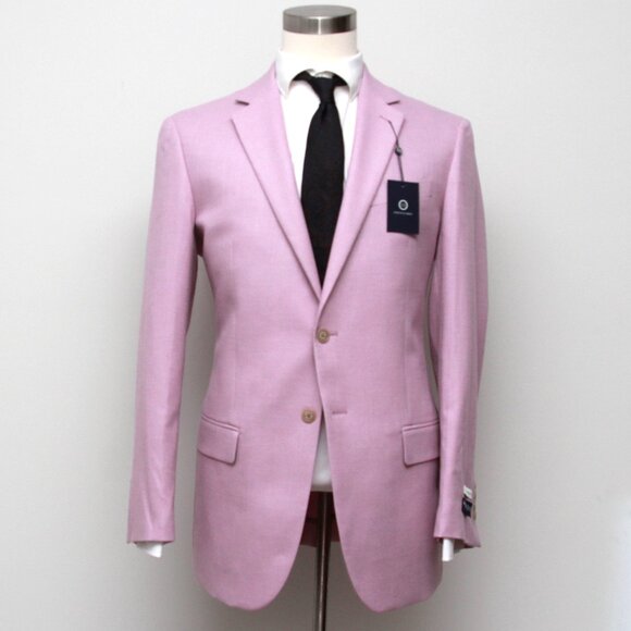 Jos A Bank 42L Mens Textured Solid Sport Coat Pink Solid NWT D120699 - Picture 1 of 12